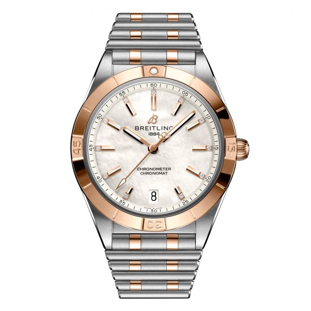 Breitling Chronomat Automatic 36 Mother of Pearl Dial and Two Tone