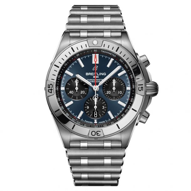 Breitling Chronomat B01 42 Blue Dial Stainless Steel Watch