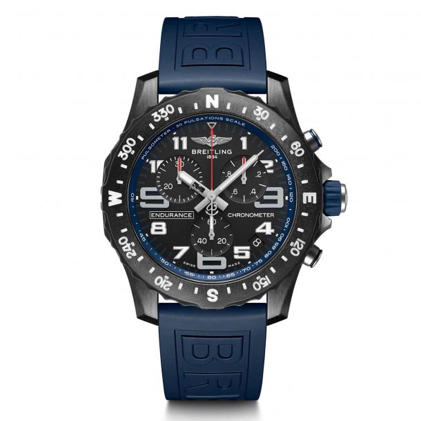 Breitling Professional Endurance Pro Blue Rubber Strap Watch