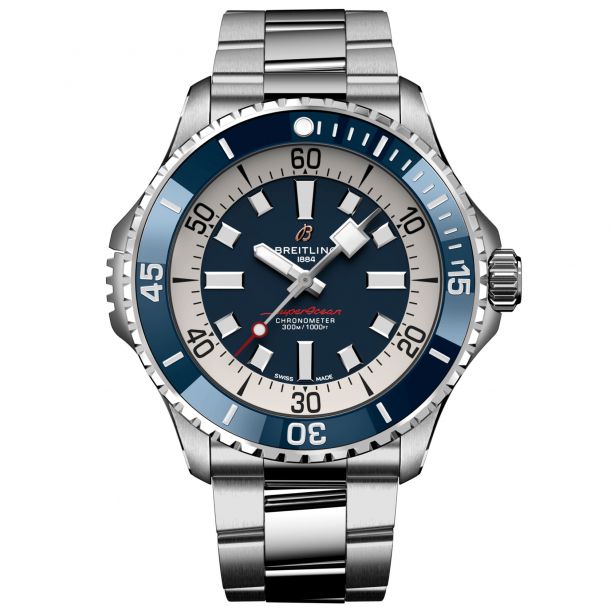 Breitling Superocean Automatic 46 Blue Dial Stainless Steel Watch