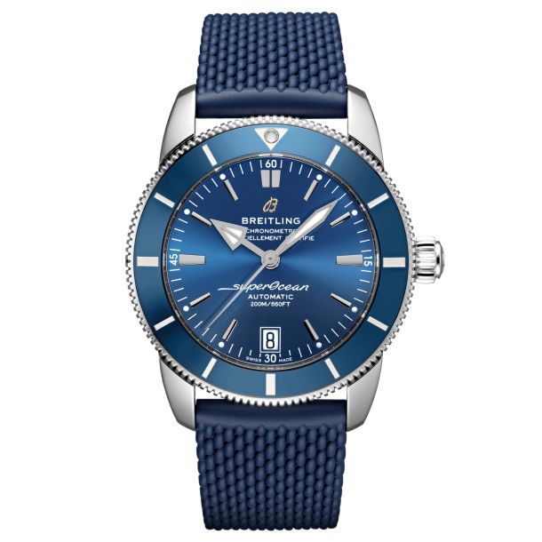 Breitling Superocean Heritage B20 Automatic 42 Blue Rubber Strap