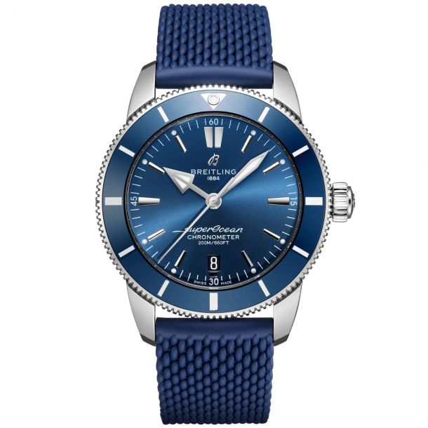 Breitling Superocean Heritage B20 Automatic 44 Blue Rubber Strap