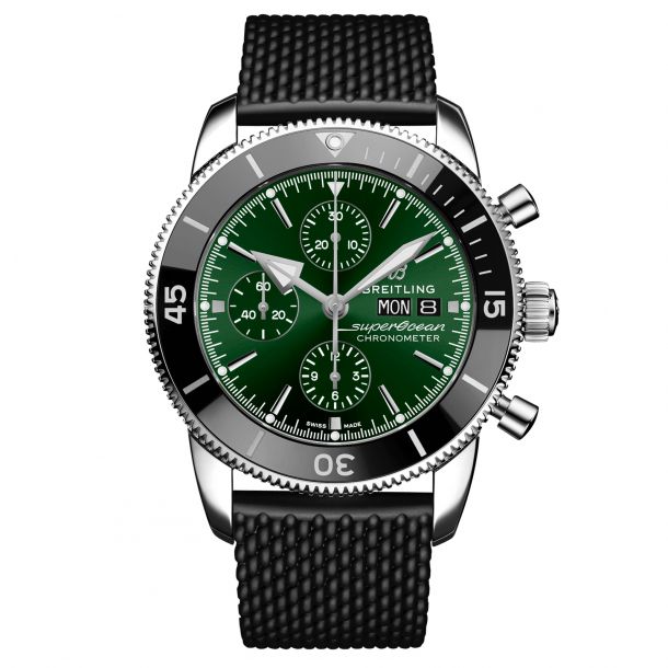 Breitling Superocean Heritage Chronograph 44 Green Dial Black