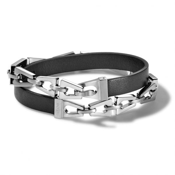 Bulova Men's Classic Stainless Steel Wrap Bracelet