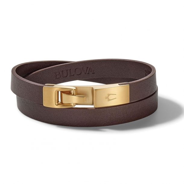Bulova leather bracelet shop