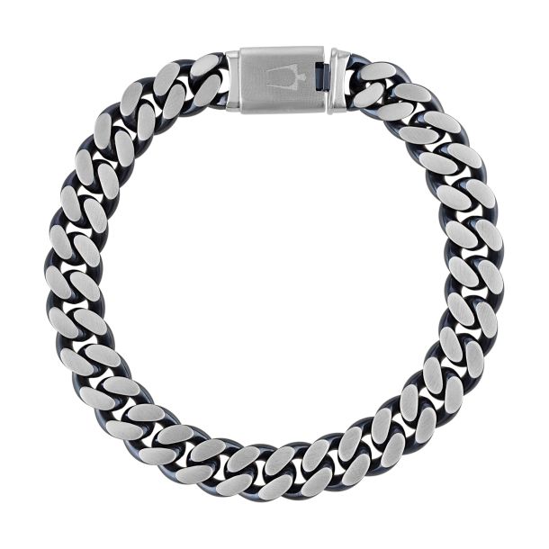 Bulova Classic Stainless Steel Curb Chain Bracelet | 10mm | 8.5 Inches ...