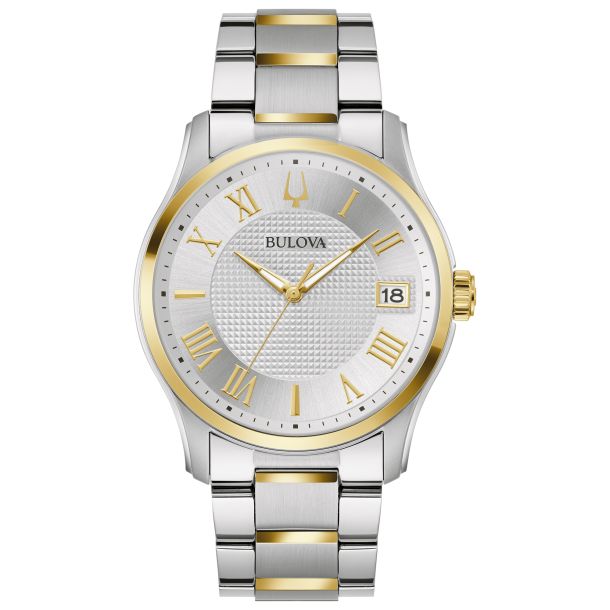 Bulova watch two tone deals