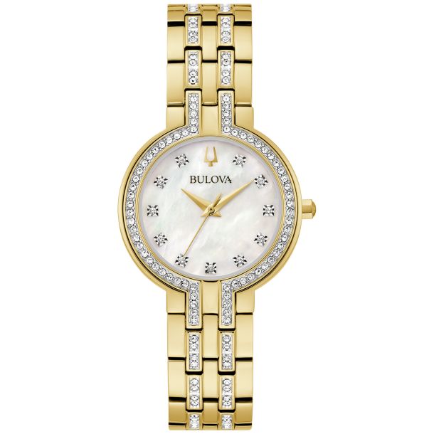 Bulova crystal accent watch best sale