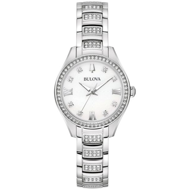 Bulova watch women's stainless steel bracelet clearance