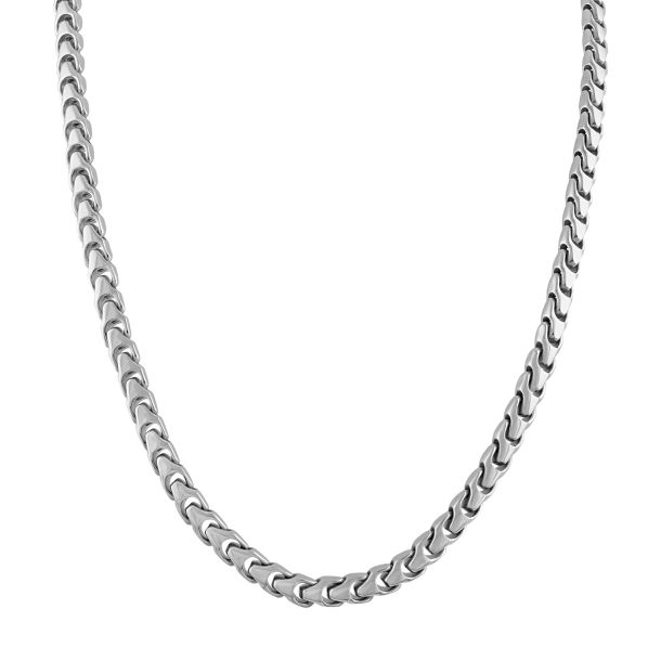 Bulova Link Stainless Steel Chain Necklace | 8mm | 24 Inches | REEDS ...