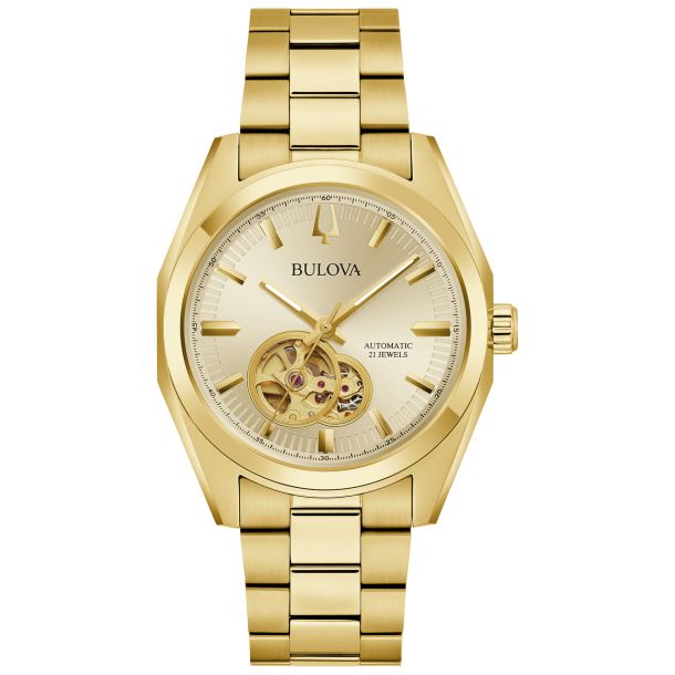 Bulova Classic Surveyor Orologio Uomo Al Quarzo | Quadrante Argento, Lancette Luminose, Giorno E Data | Cassa 39mm Acciaio