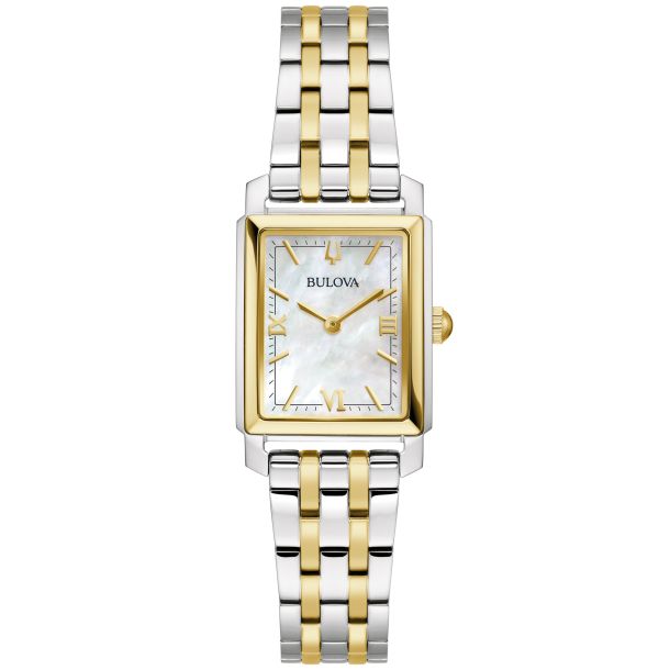 2Tone Metal Band Small Size Bangle Cuff Watch for Women