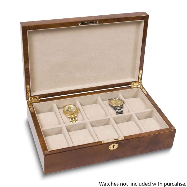 Burlwood watch box hotsell