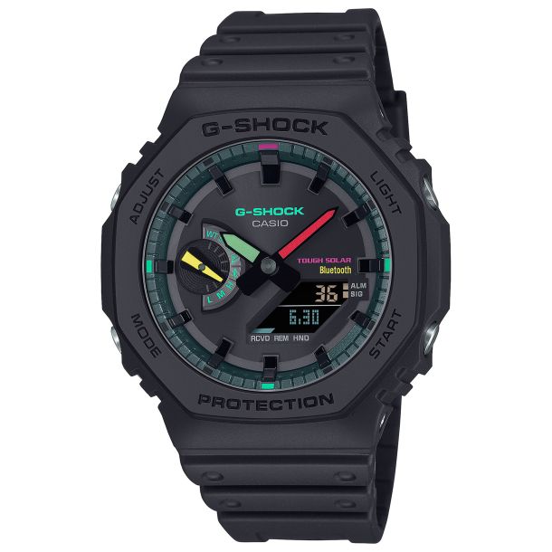 Casio G Shock 2100 Series Analog Digital Multi Color Black Resin Watch 48.5mm GMWB5000D 2