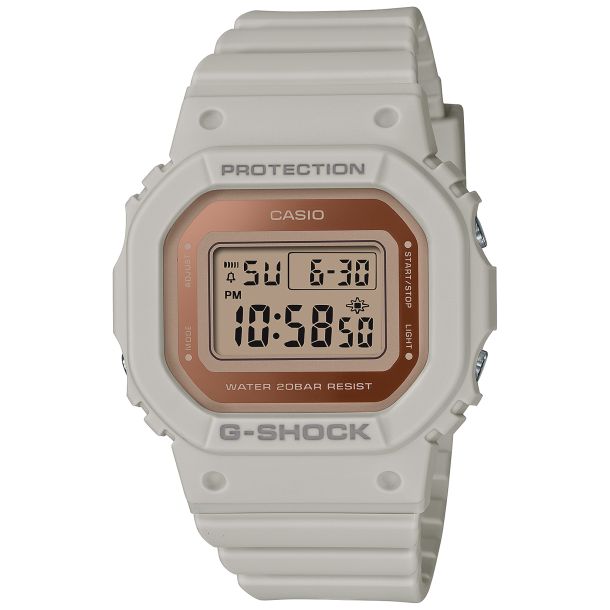 Casio G Shock 5600 Digital Metallic Face White Resin Watch