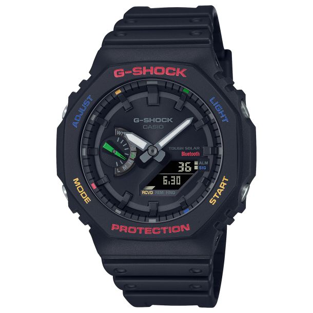Casio G-Shock Analog-Digital 2100 Series Black Resin Watch 48mm