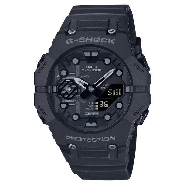 G shock black on sale resin strap watch