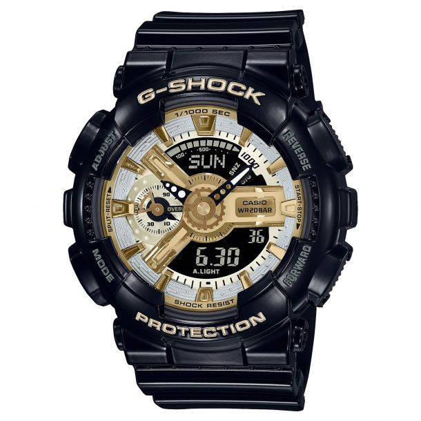 GM110G-1A9 | Analog-Digital Black and Gold Men's Watch G-SHOCK | CASIO