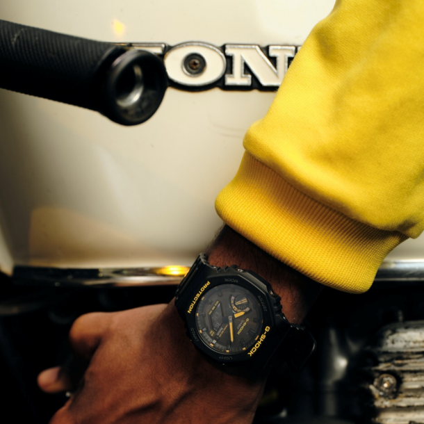 Casio G Shock Caution Yellow Series Analog Digital Connected Solar