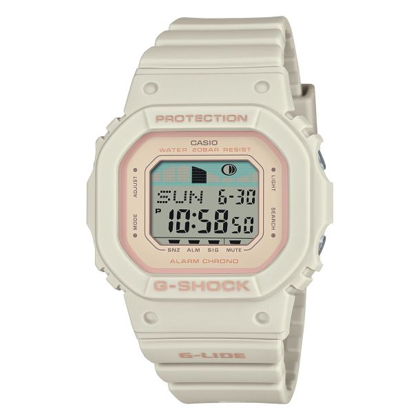 Casio G Shock G lide Tide Graph White Resin Watch GLXS5600 7