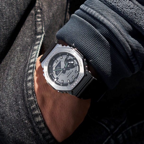 Casio G-Shock G-Steel Solar Connected Black Dial Black Resin Strap