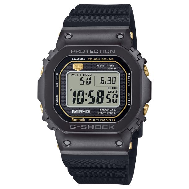 Casio G Shock MR G Solar Connected Titanium and Black Rubber Band Watch MRGB5000R 1