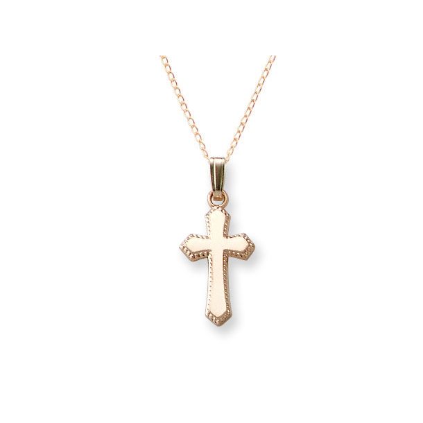 Child s Gold Filled Cross Pendant Necklace