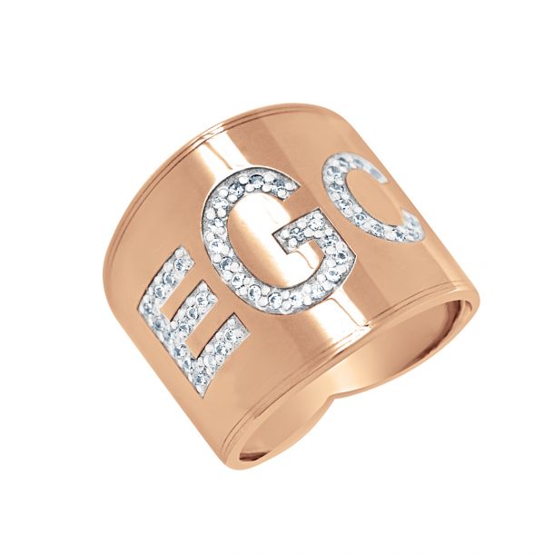 Diamond monogram ring online