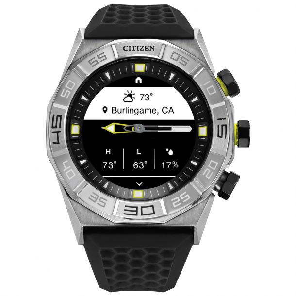 Citizen CZ Smart Black Silicone Strap Watch | 44mm | JX1000-03E