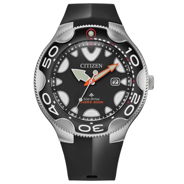 Citizen Eco Drive Promaster Dive Orca Black Rubber Strap Watch