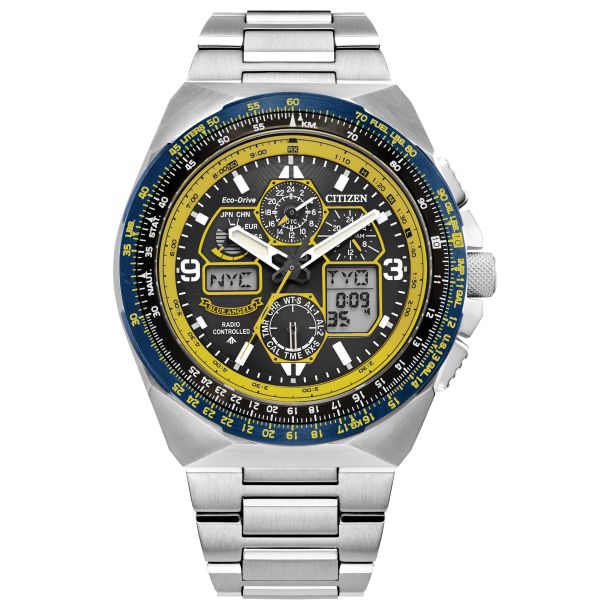 Citizen Eco Drive Promaster Skyhawk A T Stainless Steel Bracelet Watch 46mm JY8125 54L REEDS Jewelers