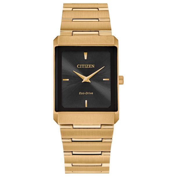 Citizen Eco-Drive Small Stiletto Gold-Tone Watch | 25x35mm