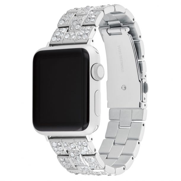 Coach Apple Watch Signature Canvas Strap, 42mm & 44mm - Black