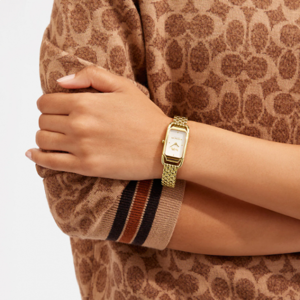 COACH Cadie Gold Tone Bracelet Watch 32.5mm 14504042 REEDS
