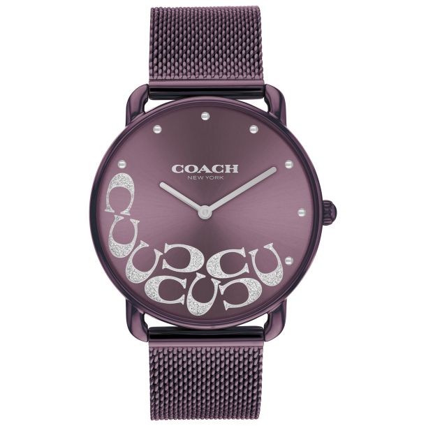 COACH Elliot Purple Dial Purple Ion-Plated Stainless Steel Watch