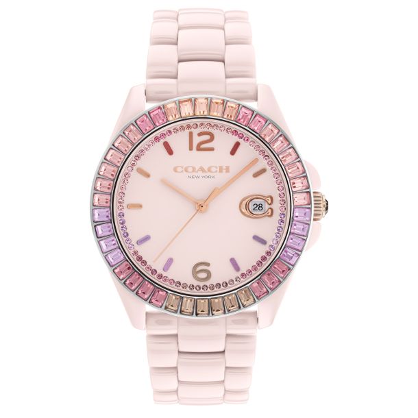 Pink cheap coach watch