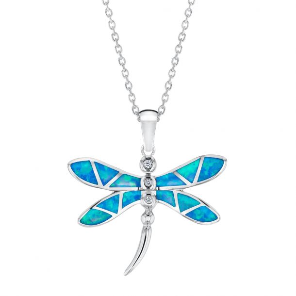 Sapphire store dragonfly necklace