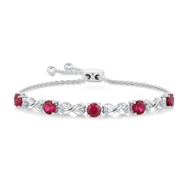 White sapphire best sale bolo bracelet