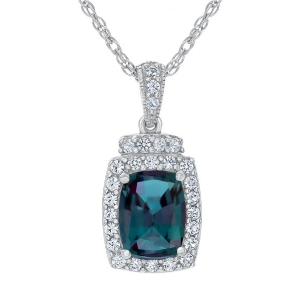 Alexandrite and sapphire necklace on sale