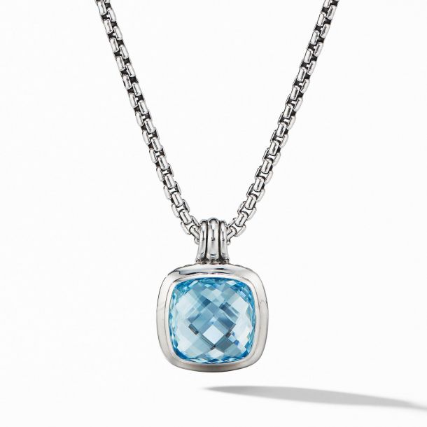 David Yurman Albion Pendant with Blue Topaz