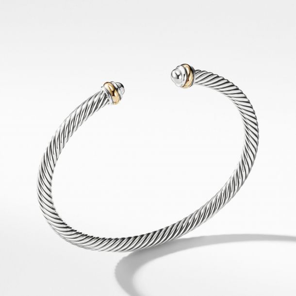 David yurman cable classics bracelet with 18k gold 4mm 2025