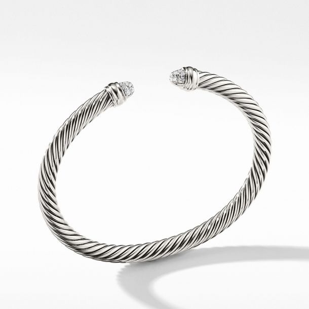 David yurman cable classics bracelet with outlet diamonds 5mm
