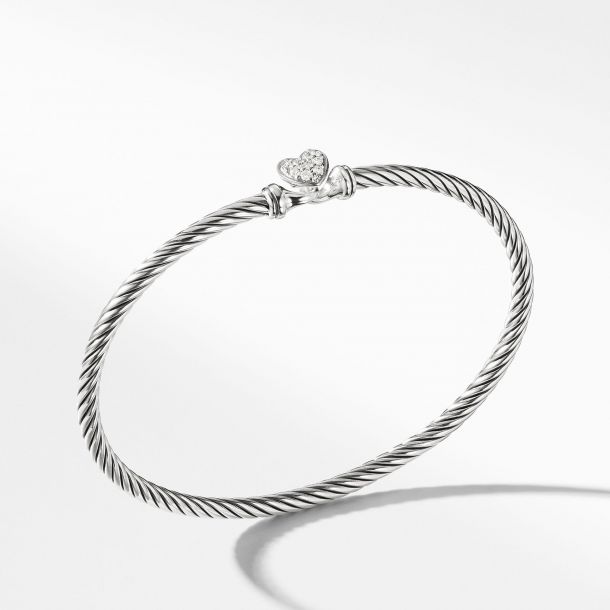 David yurman diamond heart bracelet Clearance