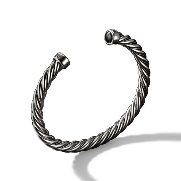 David yurman cable bracelet black sale onyx
