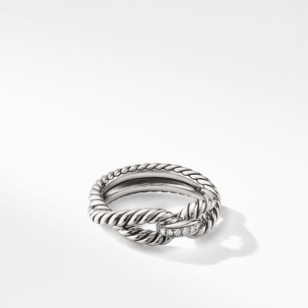 David yurman cable loop ring with 18k gold on sale