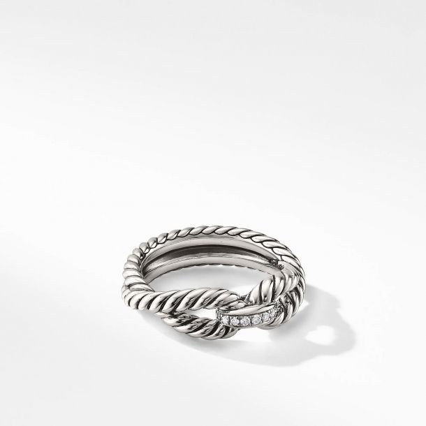 David yurman cable loop best sale ring with diamonds