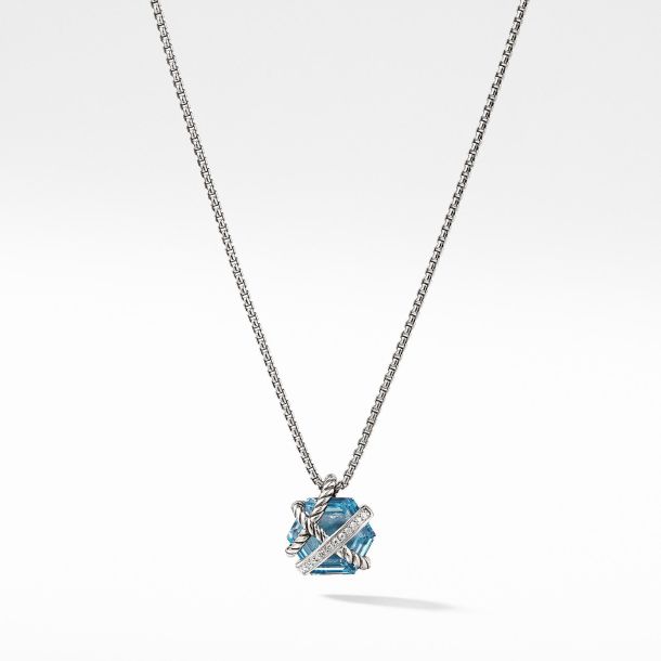 David yurman blue topaz pendant top