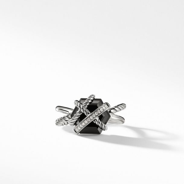 David yurman cable outlet wrap ring black onyx