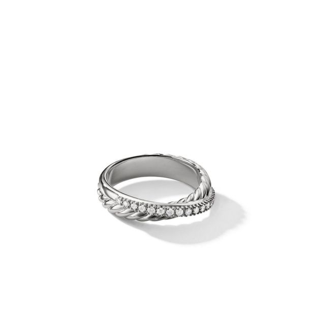 David Yurman The Crossover Collection Ring with Diamonds REEDS Jewelers