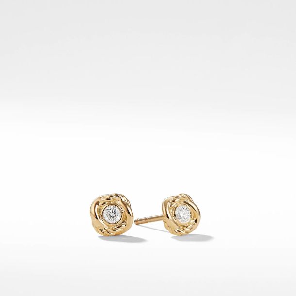 David yurman infinity earrings with diamonds discount